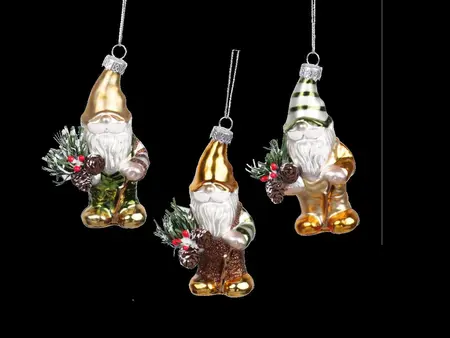 Orn.glas kabouter l7cm