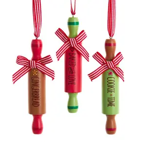 Orn.hout big deegrollen l12.5cm