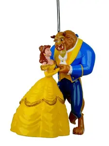 Orn.plc beauty & the beast l9cm