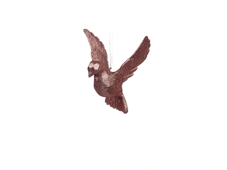 Orn.plc duif roze l10cm