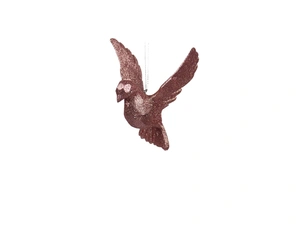 Orn.plc duif roze l10cm