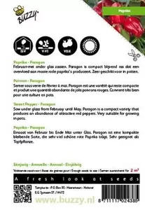 Paprika 5 Kleurenmengsel Buzzy Seeds - afbeelding 2