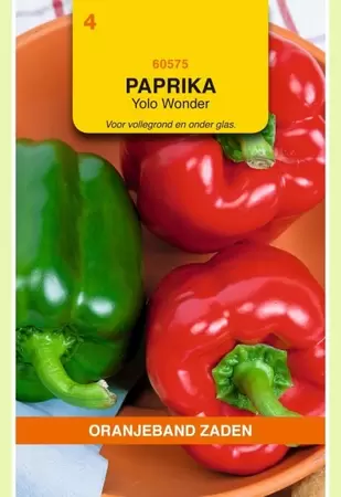 Paprika Yolo Wonder Oranjeband - afbeelding 1