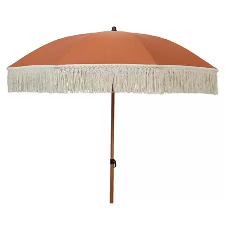 Parasol polyester d200h210cm terra