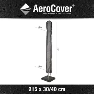 Parasolbeschermhoes Antraciet 215x30/40 AeroCover - afbeelding 1