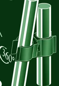 Peacock Koppel-clip draaibaar d11mm 3 stuks - afbeelding 2