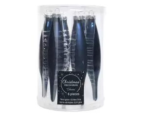 Pegel glas 6 stuks 30 mm Nacht Blauw