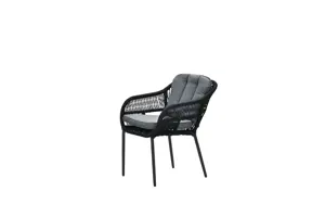 Pescara dining fauteuil - zwart - afbeelding 1
