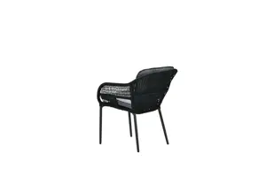 Pescara dining fauteuil - zwart - afbeelding 2