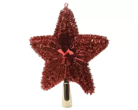 Piek ster lametta Kerstrood