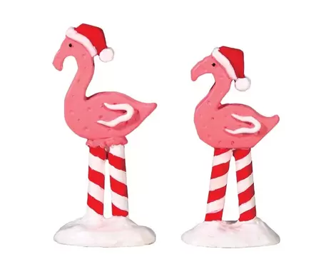 Pink Flamingos Lemax