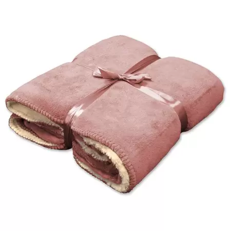 Coby plaid 130x160cm oud roze
