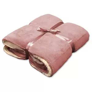 Coby plaid 130x160cm oud roze