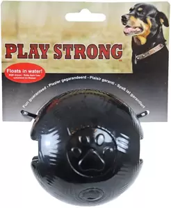 Rubber bal 10 cm zwart. Play-strong