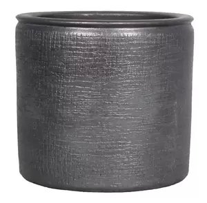 Pot Ancora d16h14cm industrieel zwart