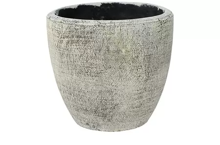 Pot anne d20h19cm white earth - afbeelding 1