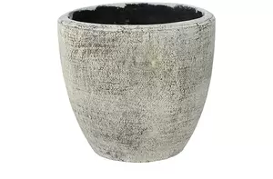 Pot anne d20h19cm white earth - afbeelding 1