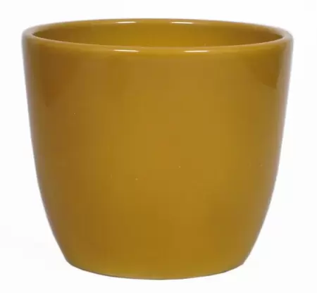 Pot boule d17.5h15cm okergeel