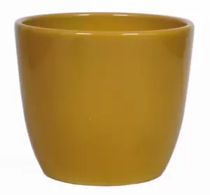 Pot boule d17.5h15cm okergeel
