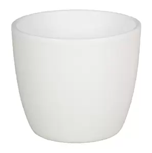Pot boule d22.5h19.5 wit mat