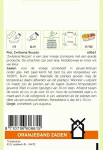 Prei Zwitserse Reuzen Oranjeband - afbeelding 2