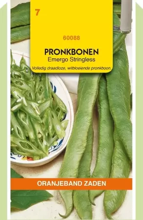 Pronkbonen Emergo Stringless, 100g Oranjeband - afbeelding 1