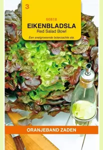 Red Salad Bowl - Rode Eikenbladsla Oranjeband - afbeelding 1