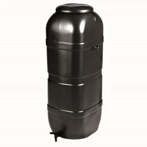 Regenton 100 liter zwart 'slimline' H95x36x32cm