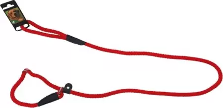 Retrieverlijn met dubbele stop rond 1.0 cm x 150 cm, rood