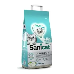 Sanicat Clumping White Cotton Fresh 20 L