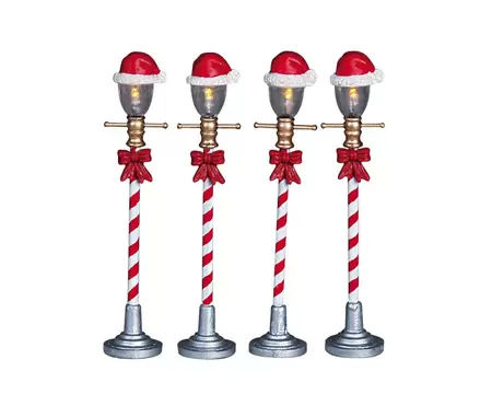 Santa Hat Street Lamp Lemax