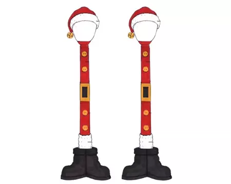 Santa Street Lamp Lemax