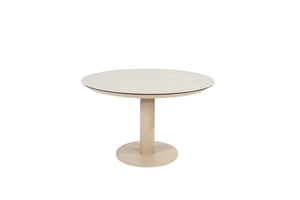 Sarah eettafel latte met printed keramiek top Ø 120 cm