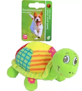 Schildpad pluche 16cm met piep