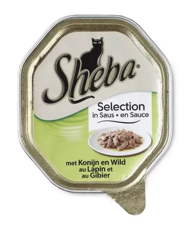 Sheba sel alu saus konijn&wild 85gr