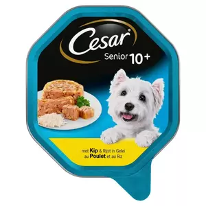 Cesar Senior kip&rijst gelei alu 150g