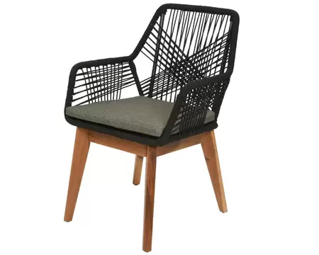 Seville stoel l69b57h87cm zwart