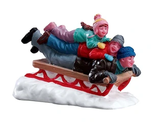 Sledding with dad