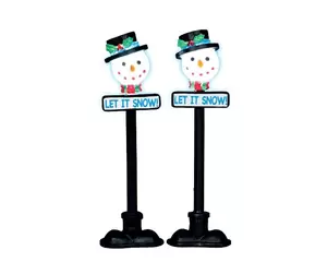 Snowman Street Lamp Lemax