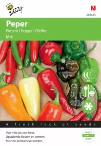 Peper Bhut Jolokia Red Buzzy Seeds - afbeelding 1