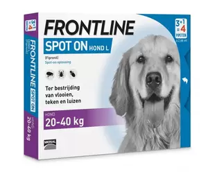 Spot on hond large 20-40kg 4 pipetten