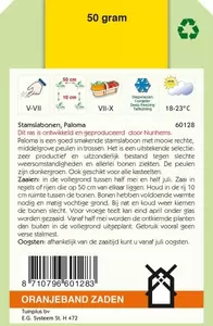 Stamslabonen Paloma, 50g Oranjeband - afbeelding 2