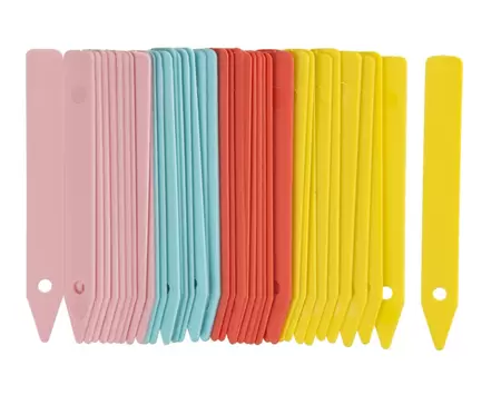 Steeketiketten gekleurd H10cm  set à 40 stuks - afbeelding 1