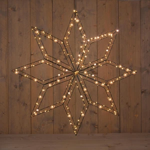STER 8 PUNTEN 73CM ZWART / KOPERDRAAD 200LED