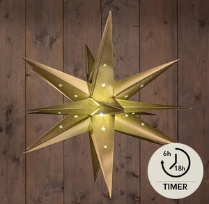 3D STER GOUD 60CM / 10LED