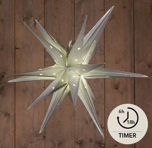 3D STER ZILVER 60CM / 10LED