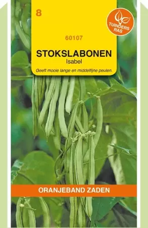 Stokslabonen Isabel, 100g Oranjeband - afbeelding 1