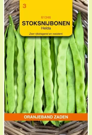 Stoksnijbonen Helda, 25g Oranjeband - afbeelding 1