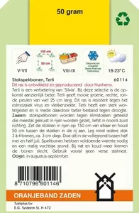 Stokspekbonen Terli, 50g Oranjeband - afbeelding 2