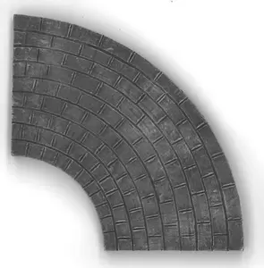Straathoek gebogen L12-B5-H0,5cm